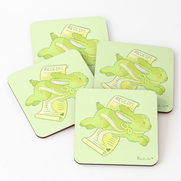 Item preview, Pear Bunny Receipt – Cute Kawaii Animal Design designed and sold by KandiiJar.