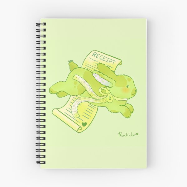 Item preview, Pear Bunny Receipt – Cute Kawaii Animal Design designed and sold by KandiiJar.