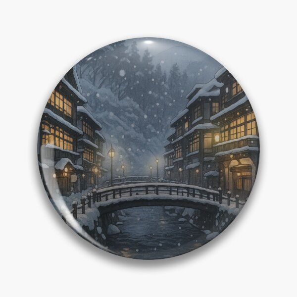 Item preview, Ginzan Onsen in Winter at Yamagata designed and sold by Takeda-art.