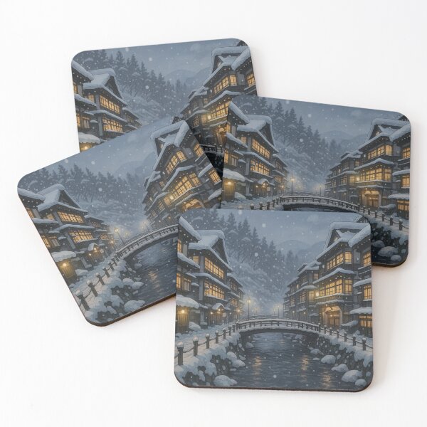 Item preview, Ginzan Onsen in Winter at Yamagata designed and sold by Takeda-art.
