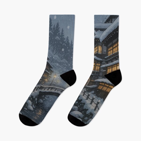 Item preview, Ginzan Onsen in Winter at Yamagata designed and sold by Takeda-art.