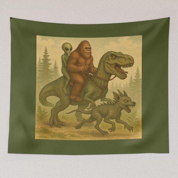 Item preview, Cryptid Calvary  designed and sold by Abducted Treasures.