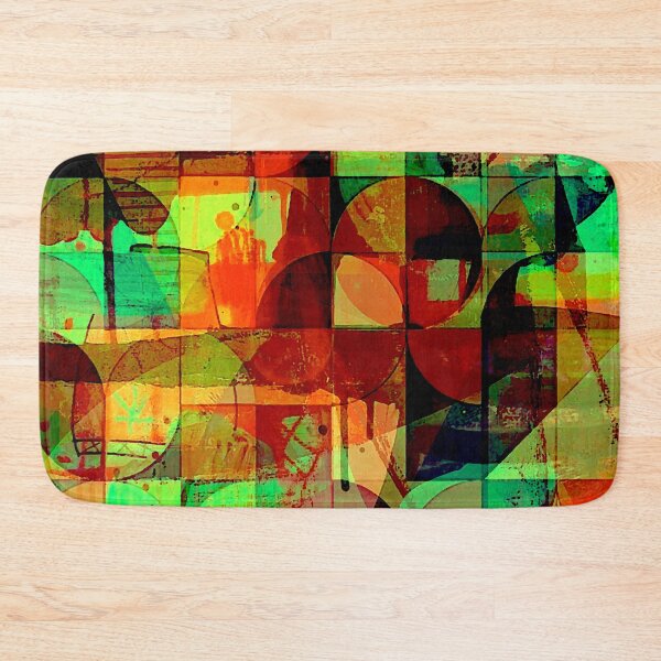 Item preview, Green & Red Abstract designed and sold by ViaARTfactory.
