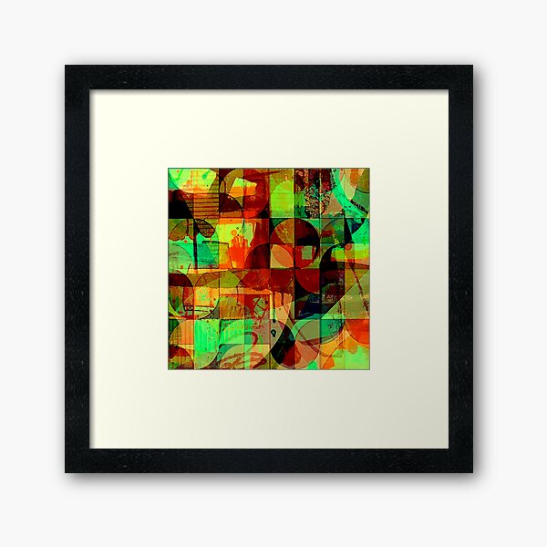 Item preview, Green & Red Abstract designed and sold by ViaARTfactory.