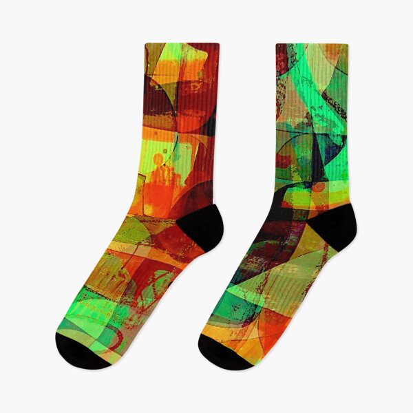Item preview, Green & Red Abstract designed and sold by ViaARTfactory.