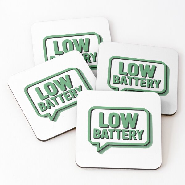 Item preview, A Low Battery text design. designed and sold by Joseph Hail.
