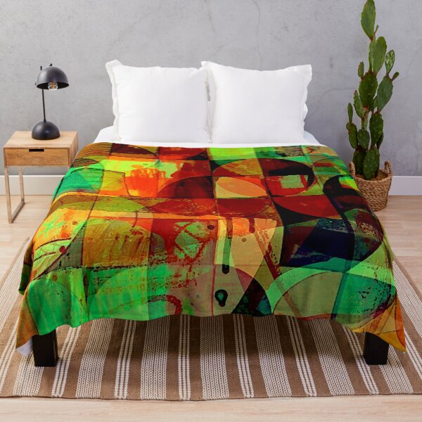 Item preview, Green & Red Abstract designed and sold by ViaARTfactory.