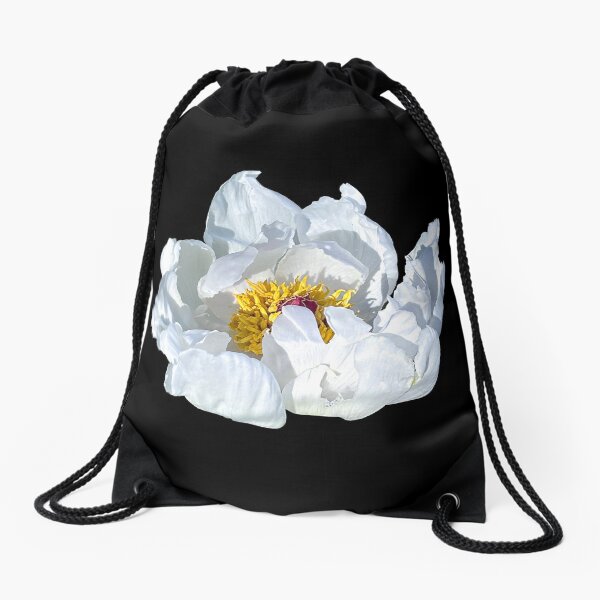 Item preview, White common garden peony  designed and sold by PariSeine.