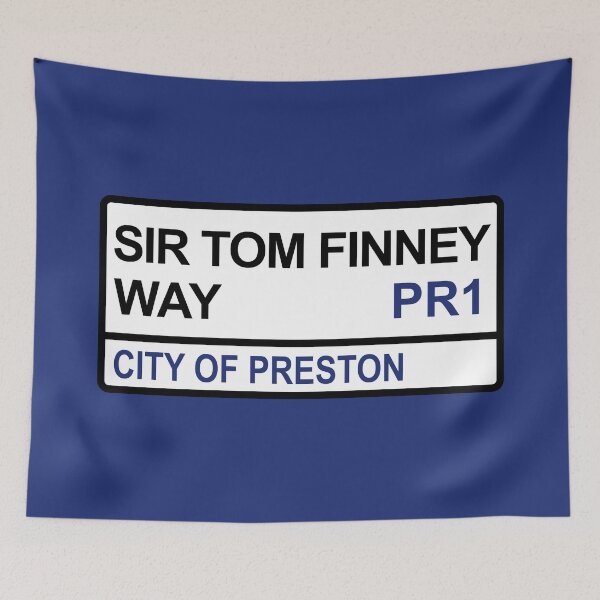 Artikelvorschau, Preston Sir Tom Finney Way ikonisches Straßenschild entworfen und verkauft von DelfDesign.