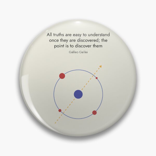 Item preview, Galileo Galilei Physics Quote Minimalist Abstract Art Design designed and sold by kakarikihill.
