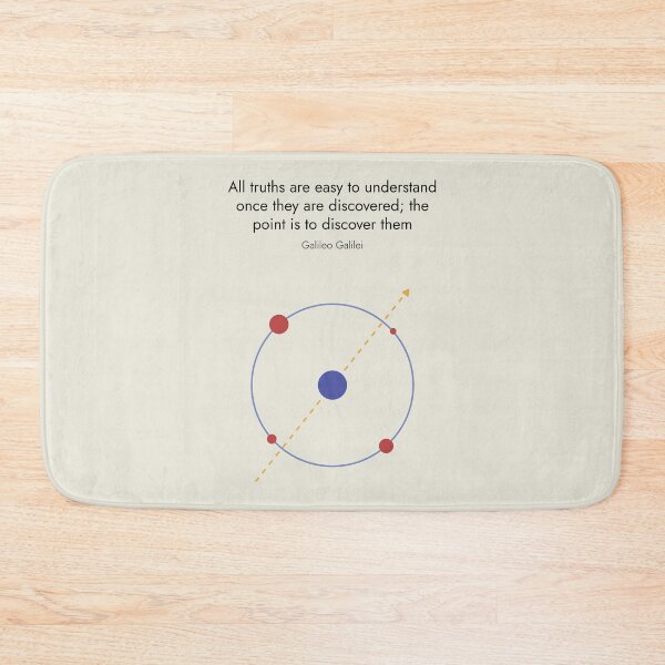 Item preview, Galileo Galilei Physics Quote Minimalist Abstract Art Design designed and sold by kakarikihill.