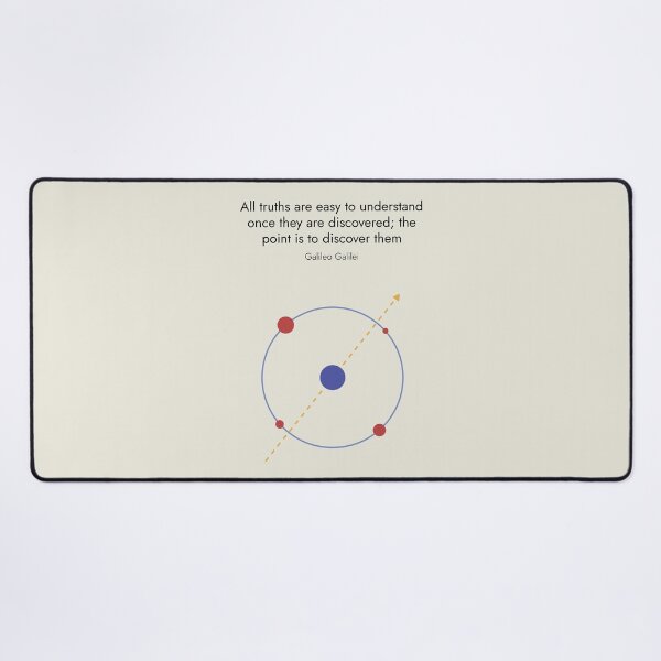 Item preview, Galileo Galilei Physics Quote Minimalist Abstract Art Design designed and sold by kakarikihill.