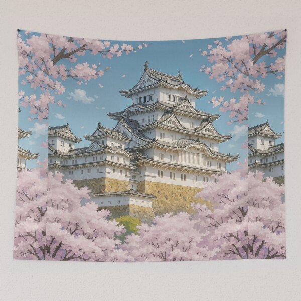 Item preview, Himeji Castle in Sakura Season designed and sold by Takeda-art.