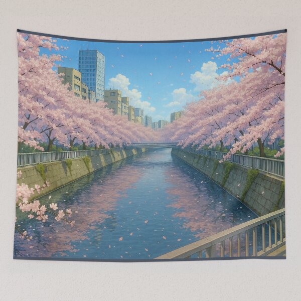 Item preview, Tokyo Kanda River in Spring Sakura Season designed and sold by Takeda-art.