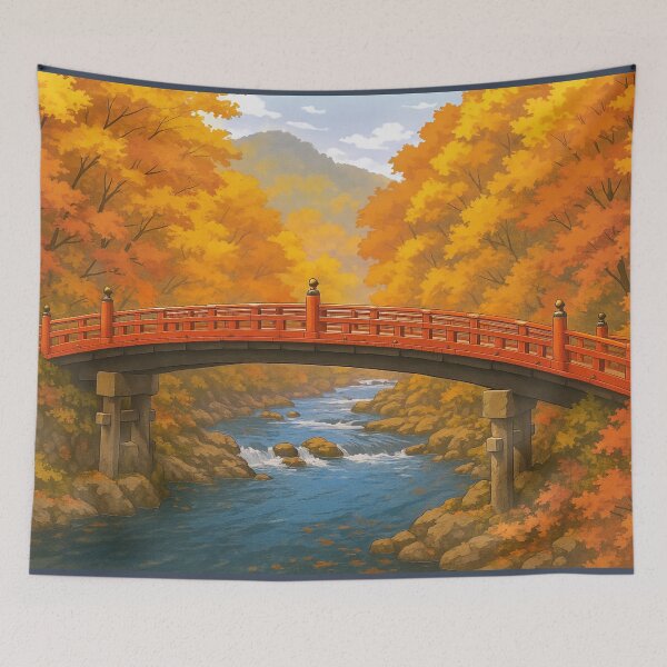 Item preview, Nikko Shinkyo Bridge in Autumn designed and sold by Takeda-art.