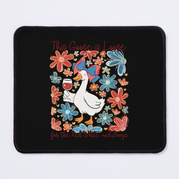 Item preview, This Goose Is Loose Red White Blue Fourth Of July Floral designed and sold by Cute-Collection.