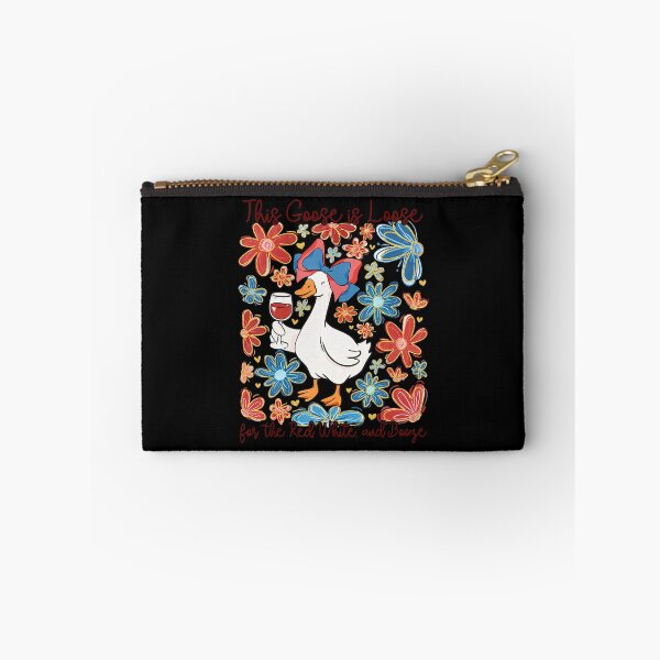 Item preview, This Goose Is Loose Red White Blue Fourth Of July Floral designed and sold by Cute-Collection.