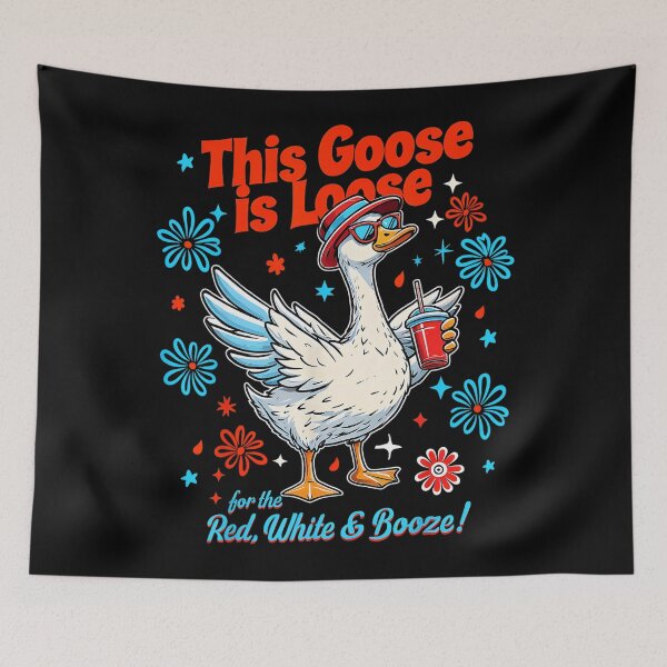 Item preview, This Goose Is Loose Red White Boozy Goose 4Th Of July Women designed and sold by Cute-Collection.