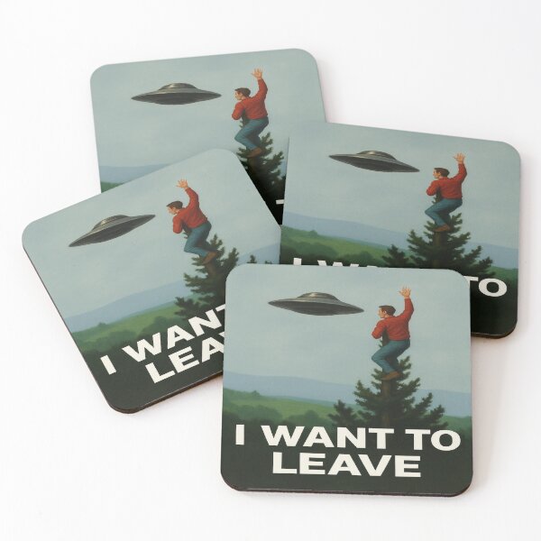 Item preview, I Want To Leave designed and sold by Abducted Treasures.