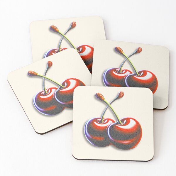 Item preview, Retro Pop Cherries – Vibrant Vintage Fruit Art designed and sold by Broken Minimalister.