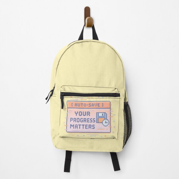 Item preview, [AUTO-SAVE] YOUR PROGRESS MATTERS – Pixel Motivational Retro Art designed and sold by Fongser.
