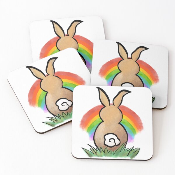 Item preview, Easter bunny with rainbow designed and sold by JHShowcase.
