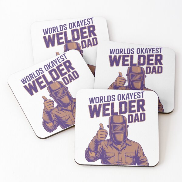 Item preview, Worlds Okayest Welder Dad - Industrial-style design for welders and steelworkers, a gift for dad, friends, and Husband. designed and sold by IronPulseStore.
