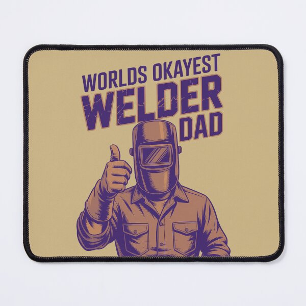 Item preview, Worlds Okayest Welder Dad - Industrial-style design for welders and steelworkers, a gift for dad, friends, and Husband. designed and sold by IronPulseStore.