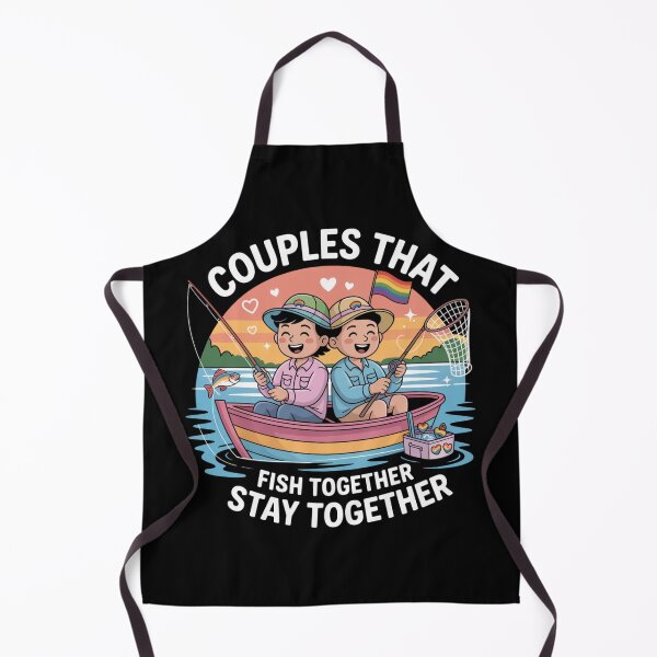 Item preview, Couples That Fish Together Stay Together LGBTQ Fishing Shirt designed and sold by Start with INGz.