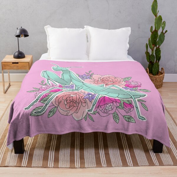 Item preview, Praying Mantis and Flowers designed and sold by witchlingart.