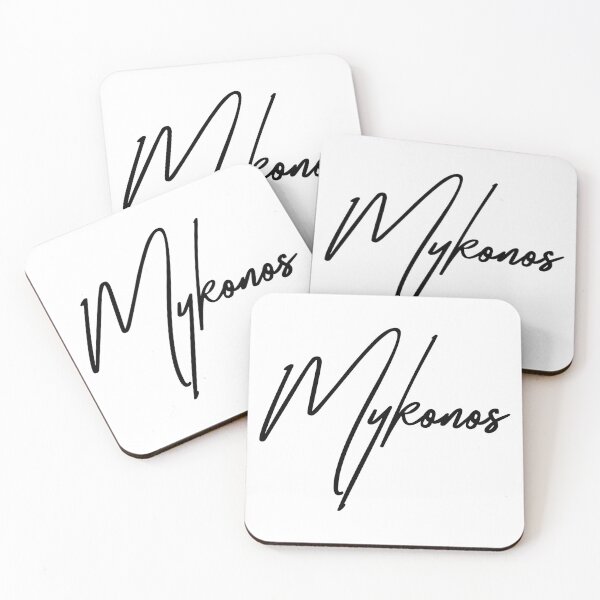 Item preview, Minimalist Mykonos Travel Typography Design designed and sold by ReggieDior.