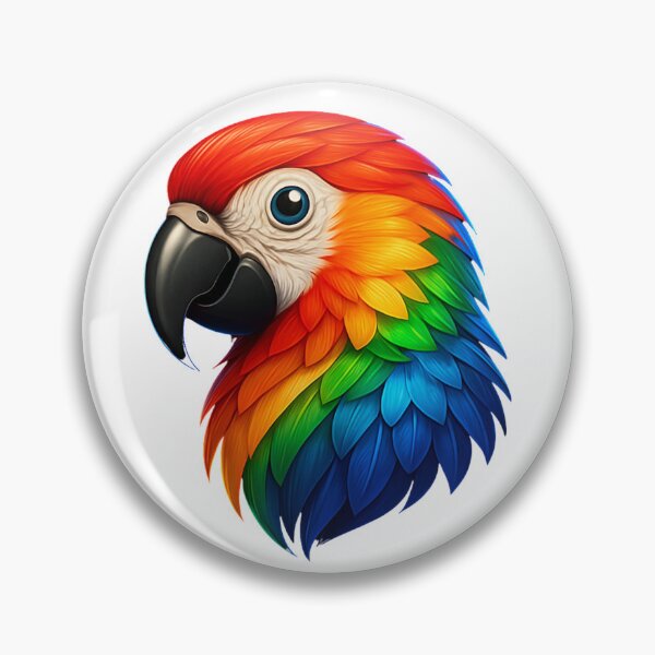 Item preview, Rainbow Macaw – The vibrant fireworks of the jungle designed and sold by KnlDsgn.