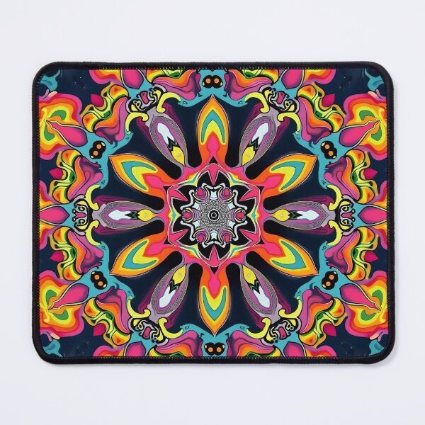 Item preview, Sharp Psychedelic Symmetry in Neon Colors designed and sold by HLPsychDesigns.