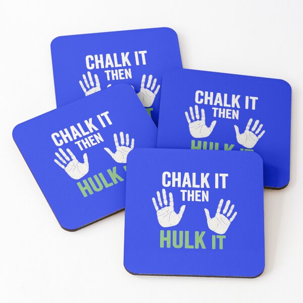 Item preview,  Chalk It Then Hulk It – Funny Gym Lifting Motivation with Handprint Design designed and sold by Jason123za.