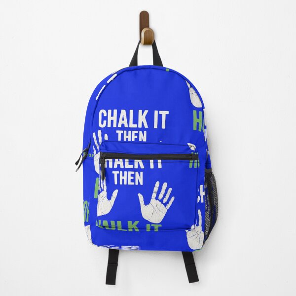 Item preview, Chalk It Then Hulk It – Funny Gym Lifting Motivation with Handprint Design designed and sold by Jason123za.