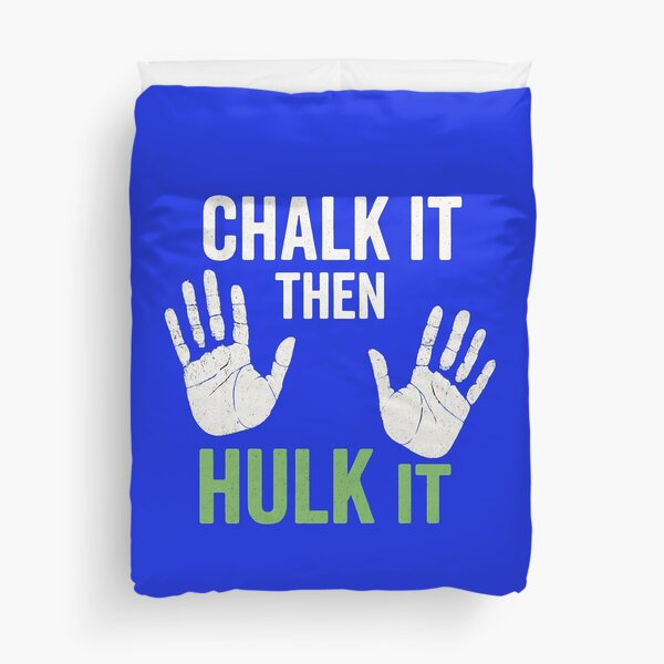 Item preview,  Chalk It Then Hulk It – Funny Gym Lifting Motivation with Handprint Design designed and sold by Jason123za.