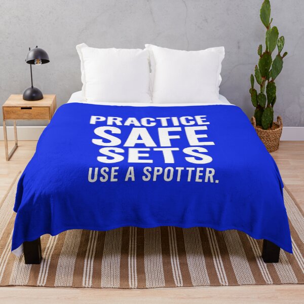 Item preview,  Practice Safe Sets Use a Spotter – Funny Gym Safety Lifting Quote Design designed and sold by Jason123za.