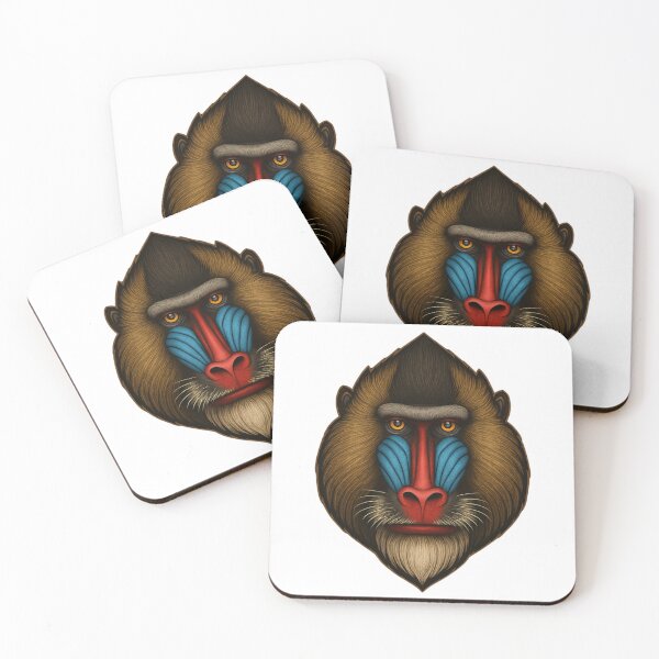Item preview, Mandrill Majesty – The Colorful Face of the Jungle designed and sold by KnlDsgn.