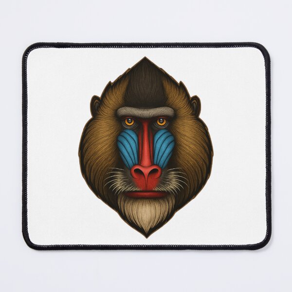Item preview, Mandrill Majesty – The Colorful Face of the Jungle designed and sold by KnlDsgn.