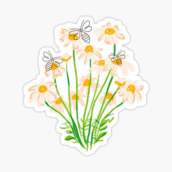 Item preview, Bees in the Daisies designed and sold by Pomega-Q.