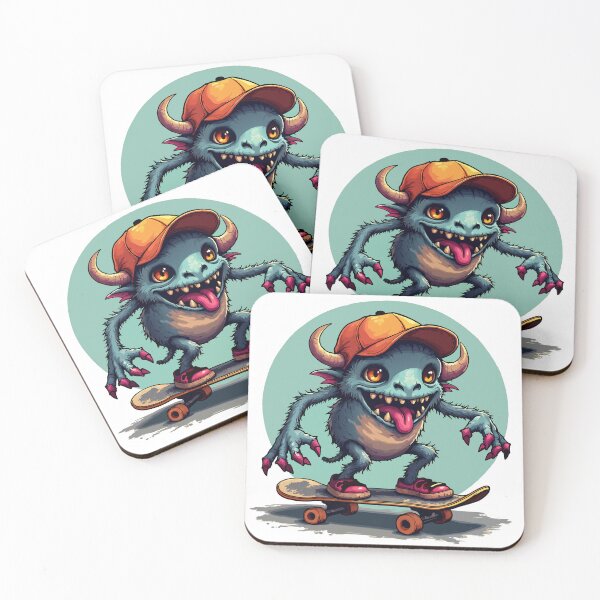 Item preview, Skater Monster | Cartoon Goblin on a Skateboard designed and sold by NovaProArt.