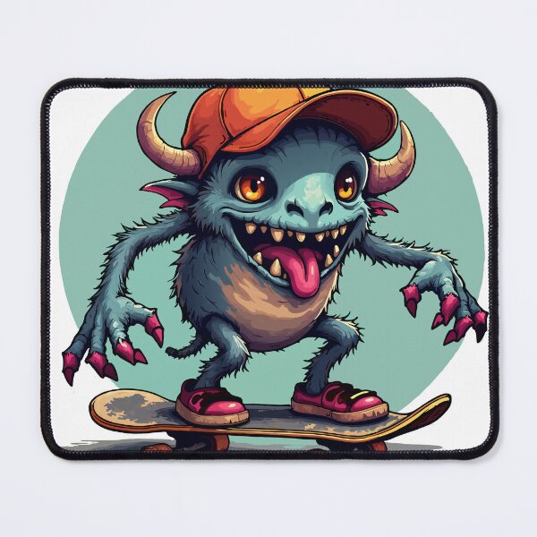 Item preview, Skater Monster | Cartoon Goblin on a Skateboard designed and sold by NovaProArt.