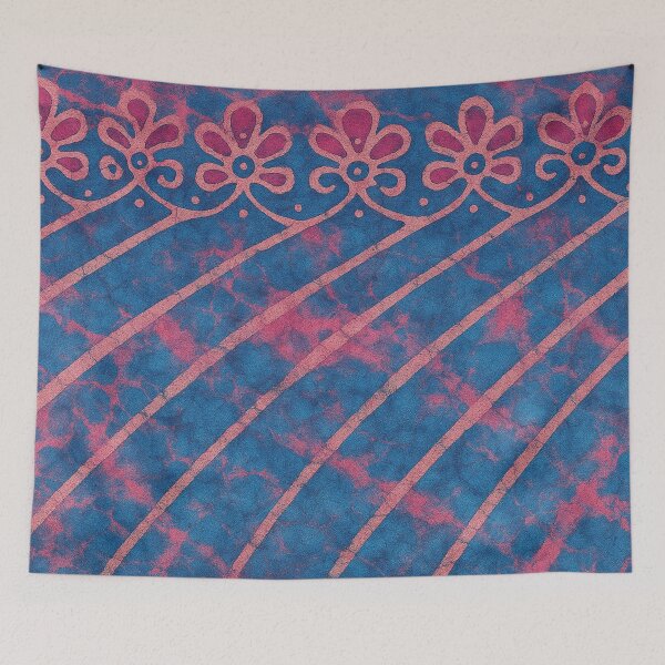 Aperçu de l'œuvre Motifs batik colorés en mouvement créée et vendue par Sigtrix.