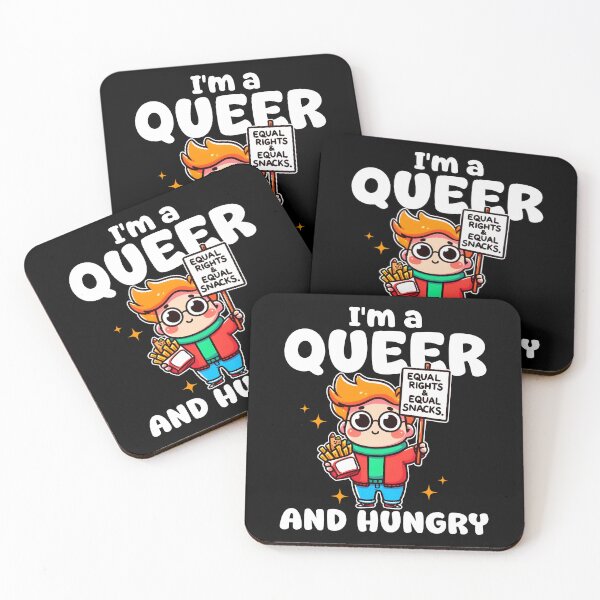 Item preview, I'M A QUEER AND HUNGRY - LGBTQA+ GIFT designed and sold by KEF Custom.