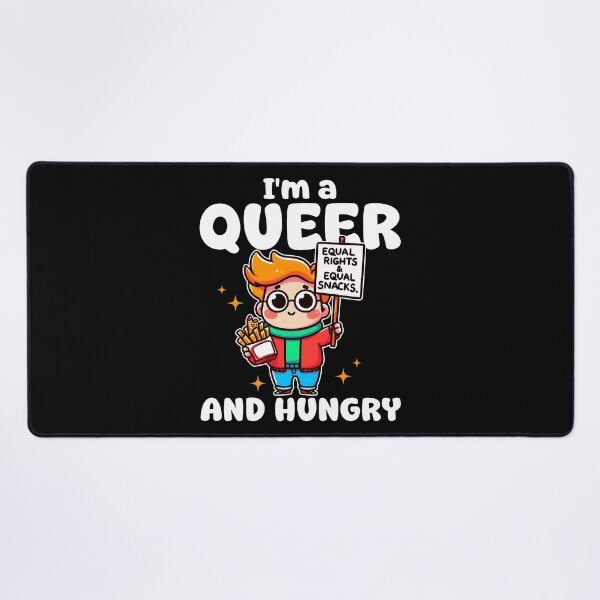 Item preview, I'M A QUEER AND HUNGRY - LGBTQA+ GIFT designed and sold by KEF Custom.