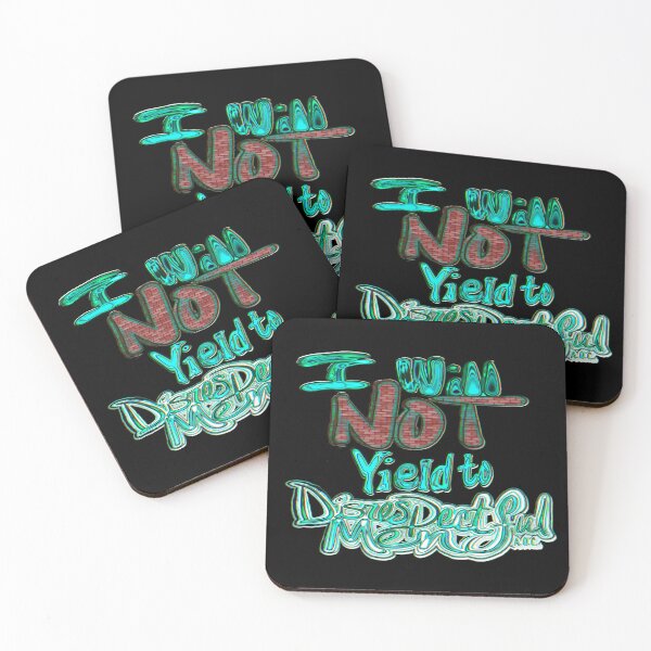 Item preview, AOC Graffiti Quote – I Will Not Yield to Disrespectful Men designed and sold by aadventures.