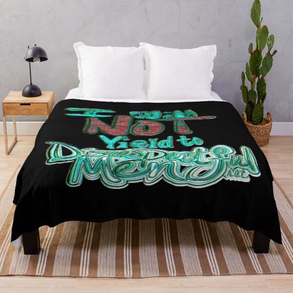 Item preview, AOC Graffiti Quote – I Will Not Yield to Disrespectful Men designed and sold by aadventures.