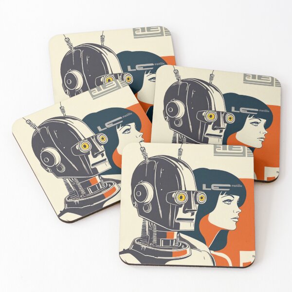 Item preview, Robot Love Art Illustrations Midcentury | #23 designed and sold by NickWhittleArt.