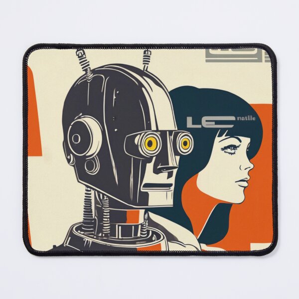 Item preview, Robot Love Art Illustrations Midcentury | #23 designed and sold by NickWhittleArt.