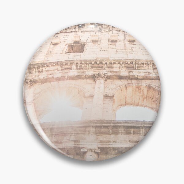 Item preview, Rome, Italy I View of Colosseum with summer sunlight pastel aesthetic streaming through the arches for geometric minimalist architecture and summer atmosphere with majestic Roman heritage photography designed and sold by Julie Travel Photography.
